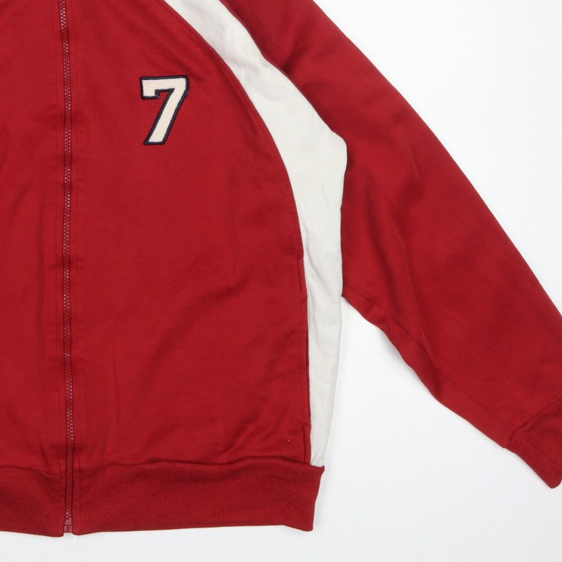 Urban Pipeline Men's Red L Full Zip Track Sweatshirt Number 7
