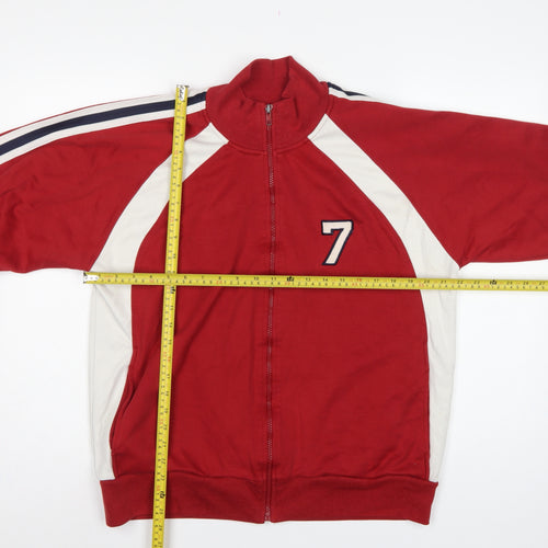 Urban Pipeline Men's Red L Full Zip Track Sweatshirt Number 7