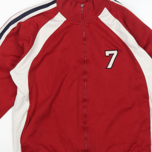 Urban Pipeline Men's Red L Full Zip Track Sweatshirt Number 7