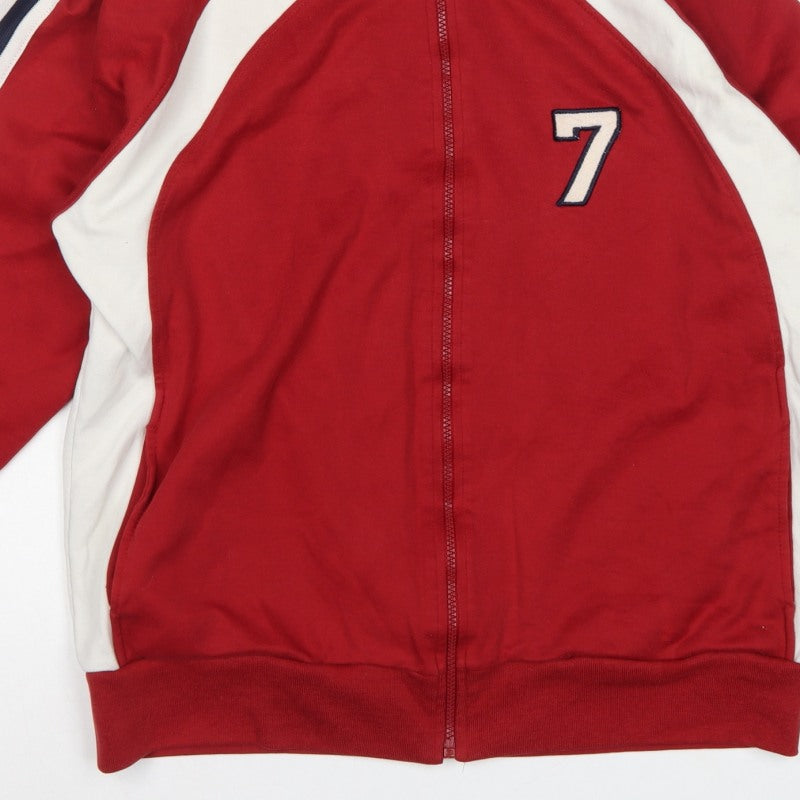 Urban Pipeline Men's Red L Full Zip Track Sweatshirt Number 7