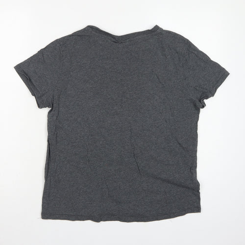 Friends Women’s Grey UK 12 Basic Graphic Short Sleeve T-Shirt