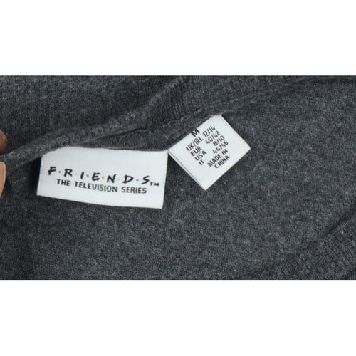 Friends Women’s Grey UK 12 Basic Graphic Short Sleeve T-Shirt
