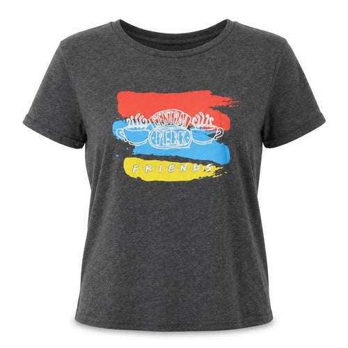 Friends Women’s Grey UK 12 Basic Graphic Short Sleeve T-Shirt