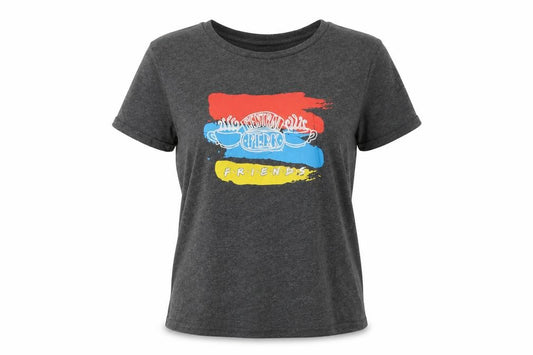 Friends Women’s Grey UK 12 Basic Graphic Short Sleeve T-Shirt