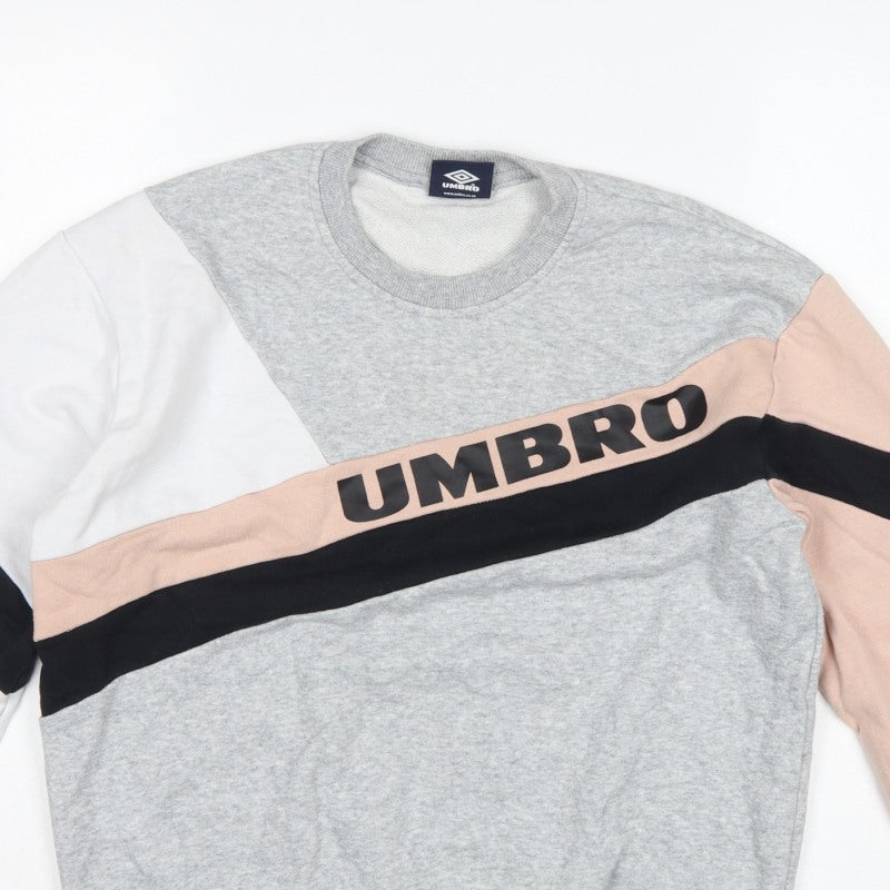 Additional view of Umbro Women’s Multicoloured S Colourblock Logo Crew Sweatshirt
