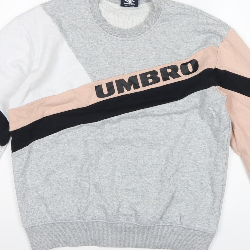 Additional view of Umbro Women’s Multicoloured S Colourblock Logo Crew Sweatshirt