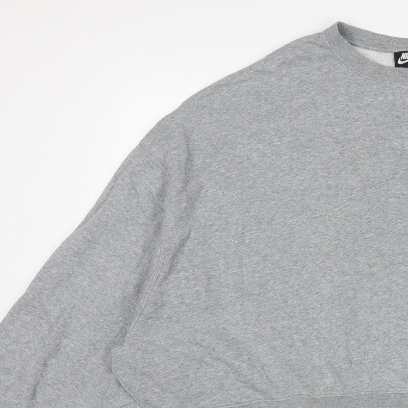 Additional view of Nike Women’s Grey 2XL Pullover Crew Neck Logo Sweatshirt
