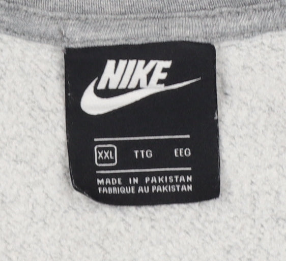 Additional view of Nike Women’s Grey 2XL Pullover Crew Neck Logo Sweatshirt