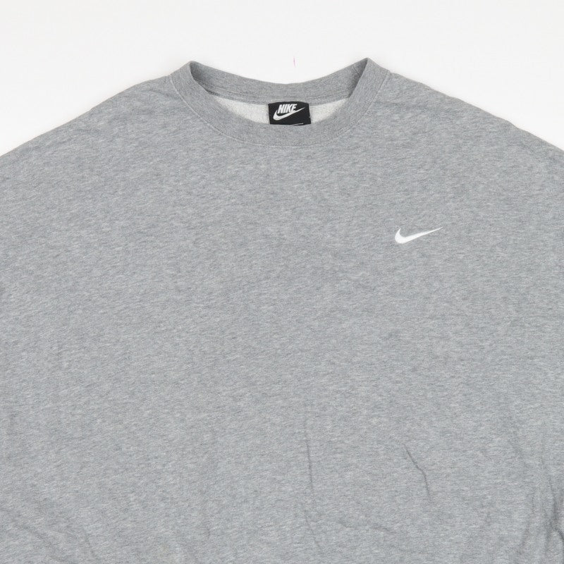 Additional view of Nike Women’s Grey 2XL Pullover Crew Neck Logo Sweatshirt