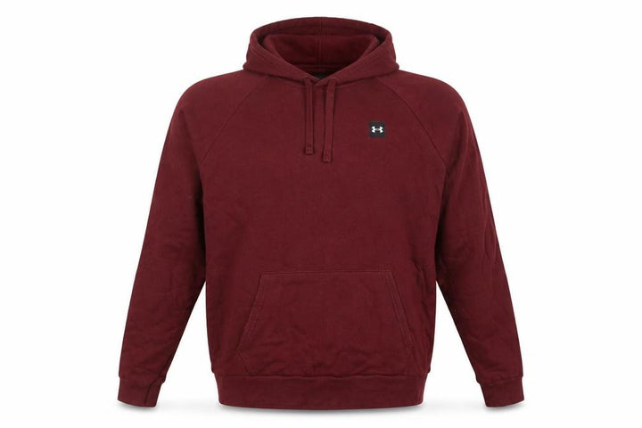 Under Armour Men's Red XL Loose Pullover Hoodie Logo Pockets