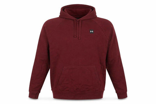 Under Armour Men's Red XL Loose Pullover Hoodie Logo Pockets