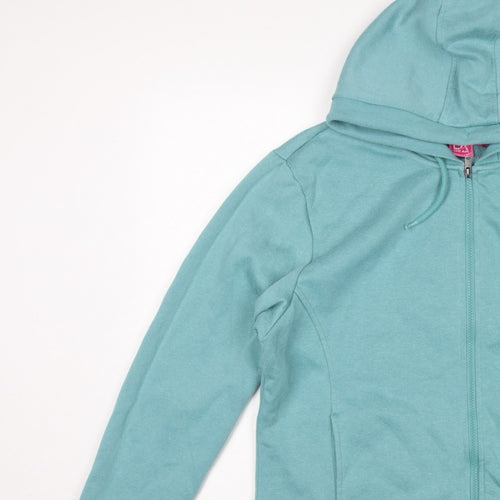 LA Gear Women’s Blue UK 18 Full Zip Hooded Fleece Hoodie Logo
