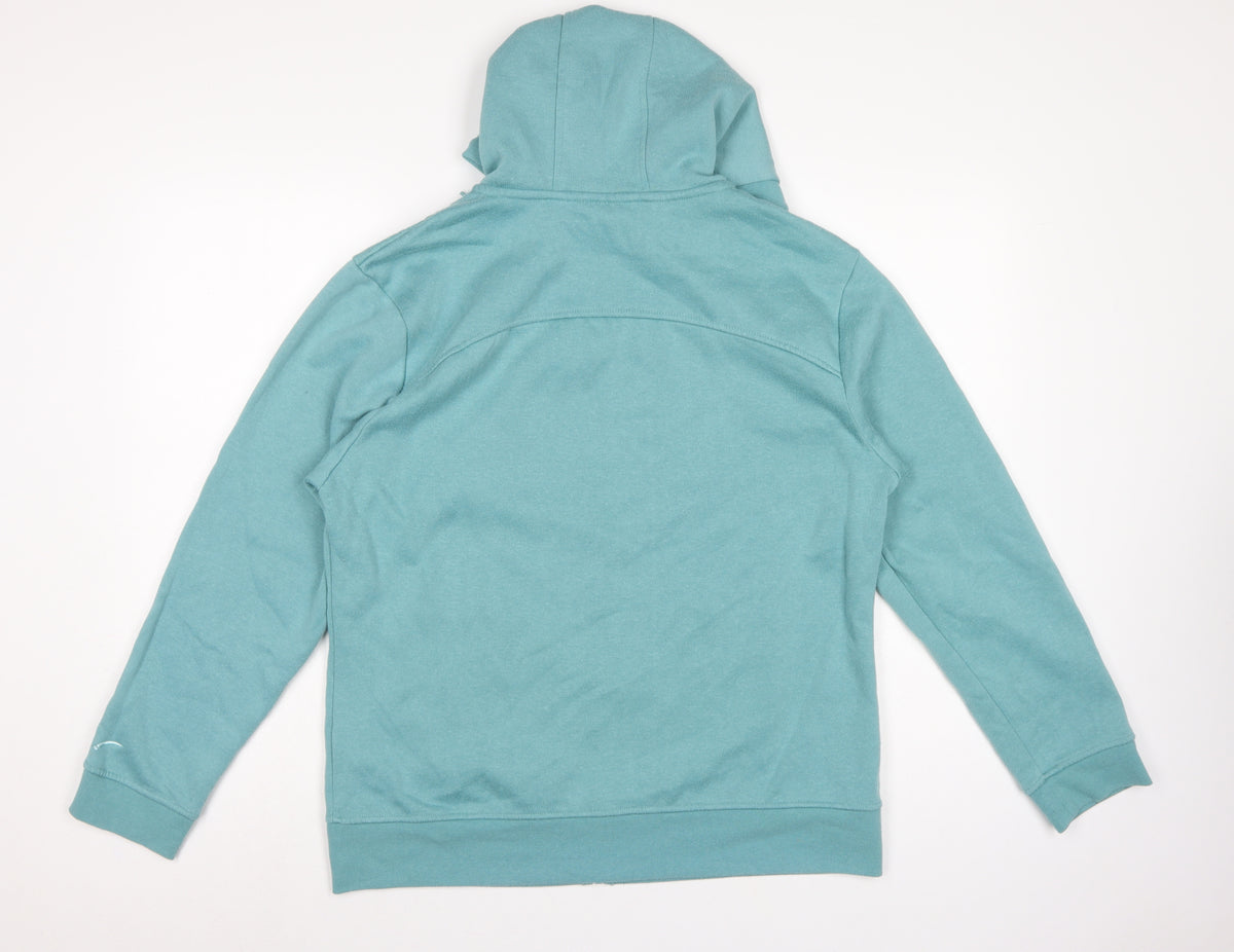 LA Gear Women’s Blue UK 18 Full Zip Hooded Fleece Hoodie Logo