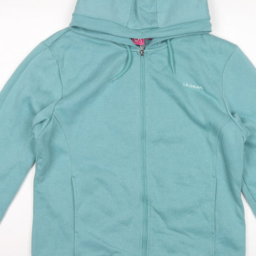 LA Gear Women’s Blue UK 18 Full Zip Hooded Fleece Hoodie Logo