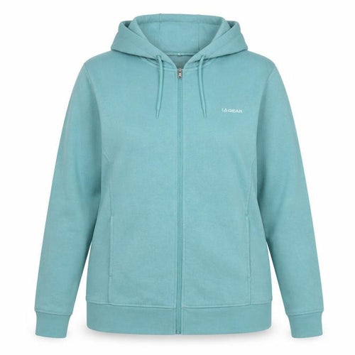 LA Gear Women’s Blue UK 18 Full Zip Hooded Fleece Hoodie Logo