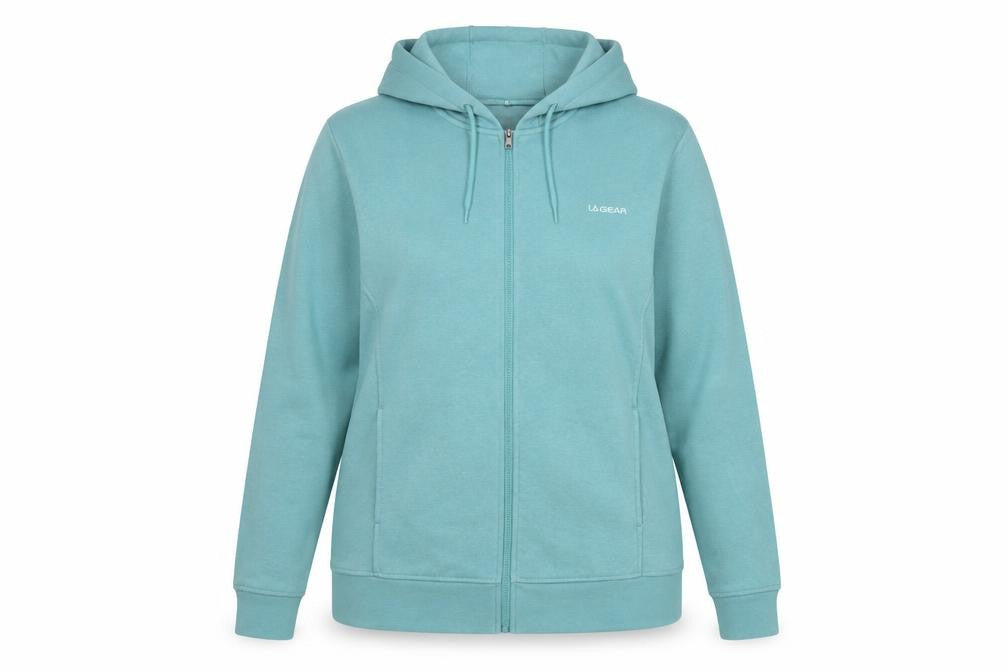 LA Gear Women’s Blue UK 18 Full Zip Hooded Fleece Hoodie Logo