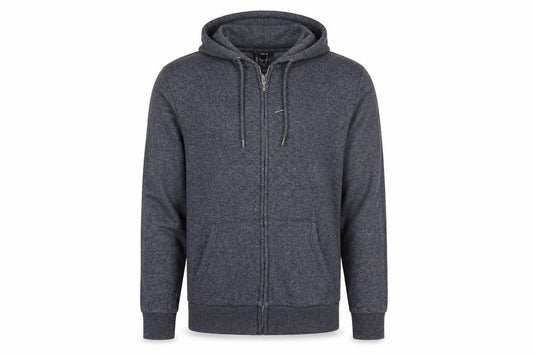 George Men's Blue S Full Zip Hooded Fleece Hoodie Drawstring Pockets