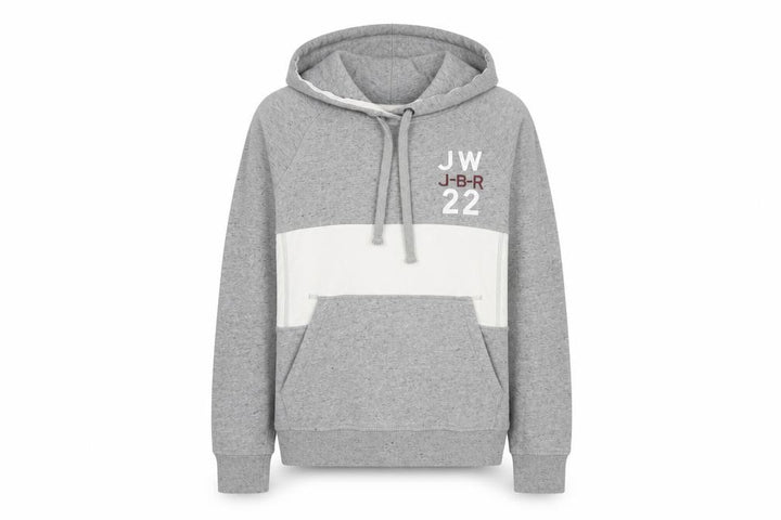 Jack Wills Women’s Grey UK 6 Pullover Hoodie Logo Colourblock