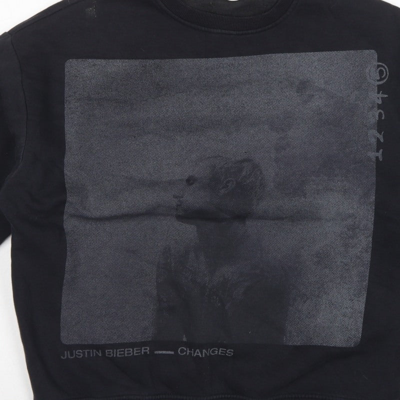 Additional view of Justin Bieber Women’s Black S Pullover Changes Graphic Sweatshirt