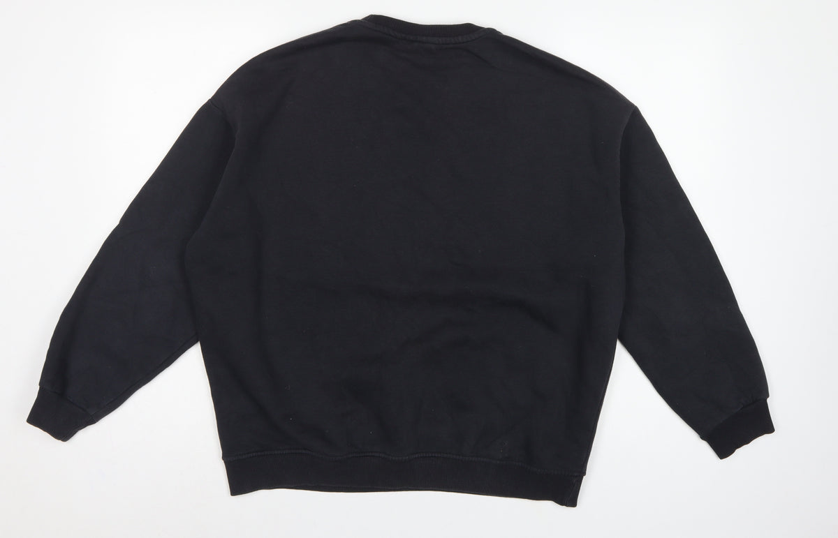 Brand and care label for Justin Bieber Women’s Black S Pullover Changes Graphic Sweatshirt