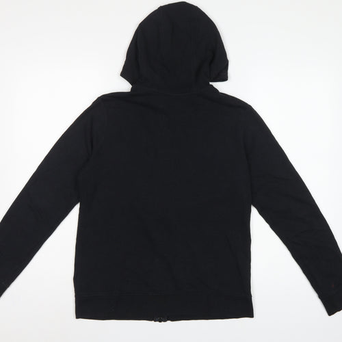 Nike Boys Black XL 13-15 Years Air Full Zip Hooded Hoodie Logo