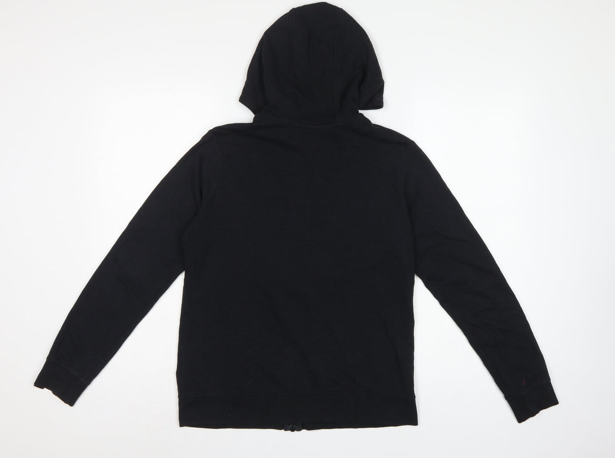Nike Boys Black XL 13-15 Years Air Full Zip Hooded Hoodie Logo