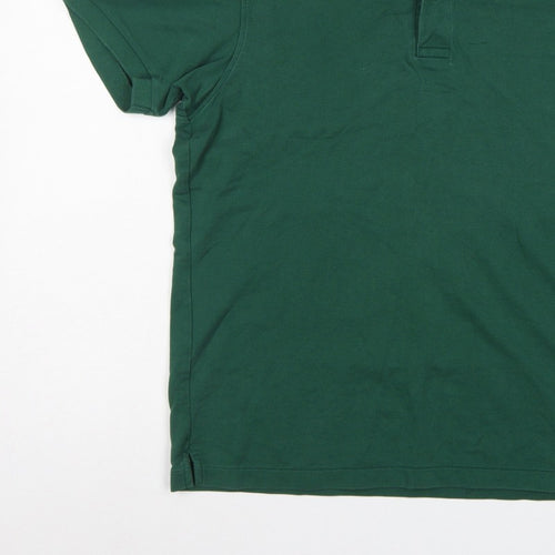 Uniqlo Men’s Green M Piqué Cotton Blend Short Sleeve Polo Shirt
