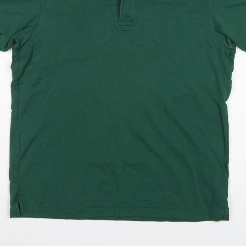 Uniqlo Men’s Green M Piqué Cotton Blend Short Sleeve Polo Shirt