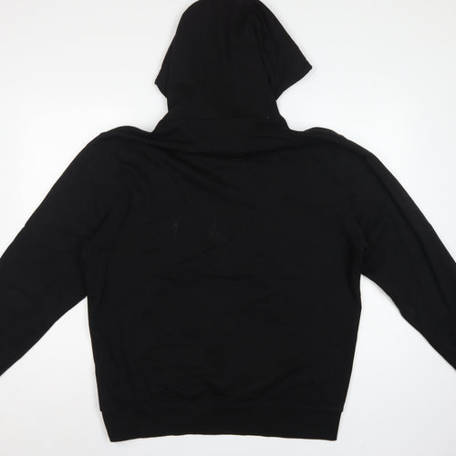 Tommy Jeans Men’s Black 2XL Pullover Logo Graphic Hoodie