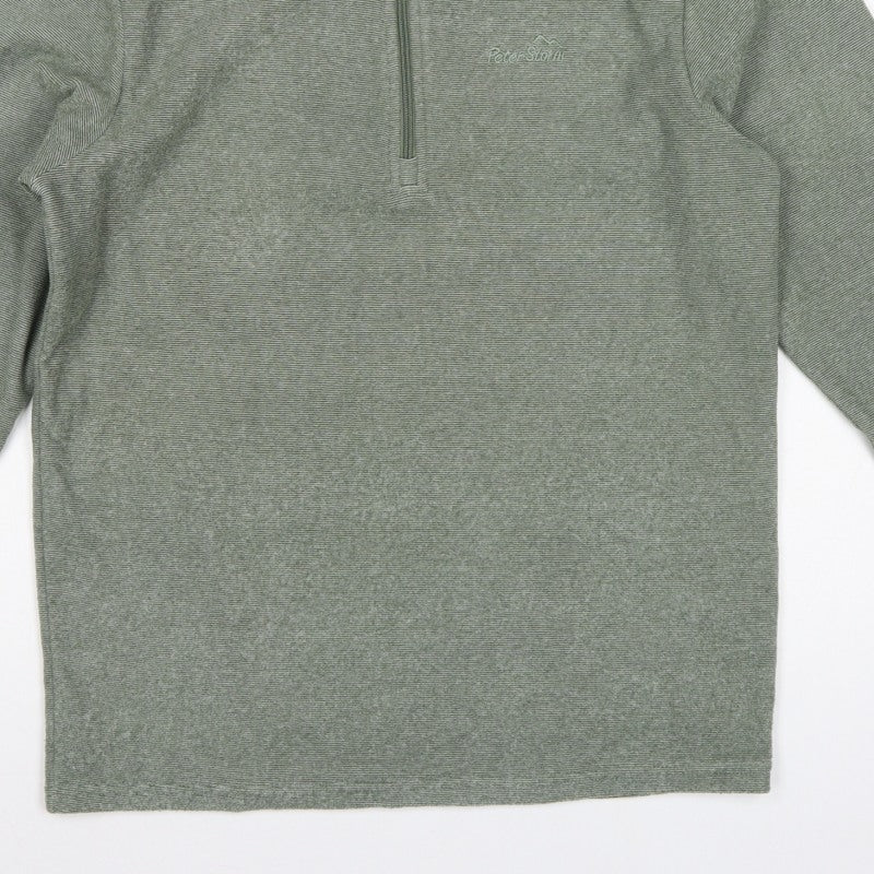 Peter Storm Men’s Green Small 1/4 Zip Fleece Sweatshirt High Neck