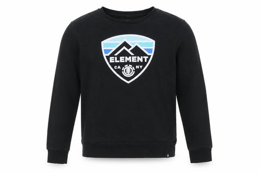Element Men's Black M Pullover Crew Neck Graphic Logo Sweatshirt