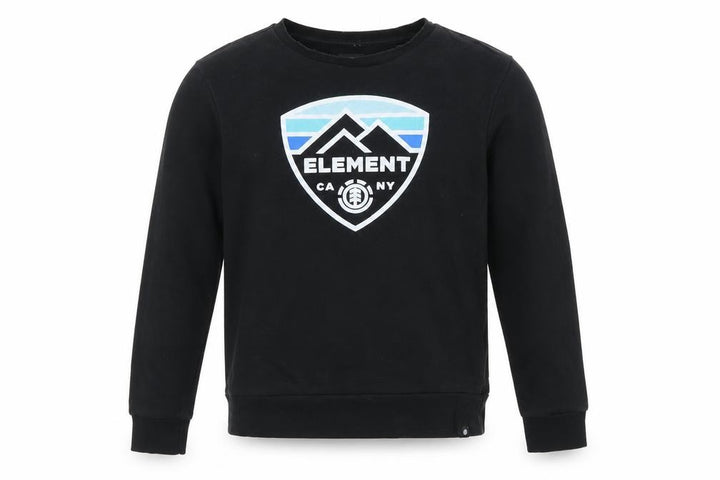 Element Men's Black M Pullover Crew Neck Graphic Logo Sweatshirt