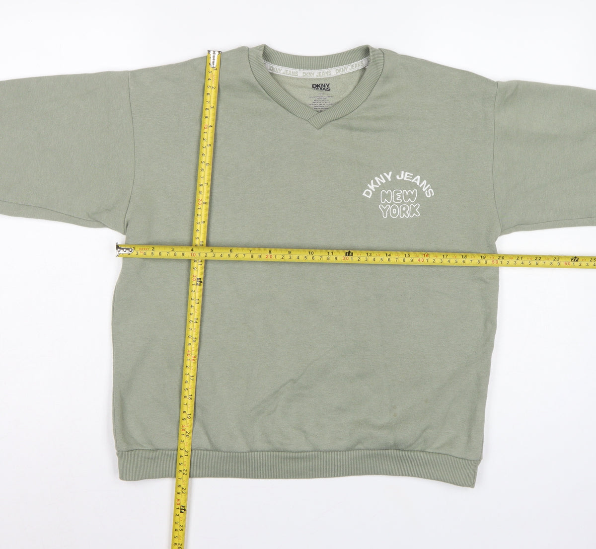 DKNY Jeans Girls Green 14 Years Pullover Sweatshirt New York Logo