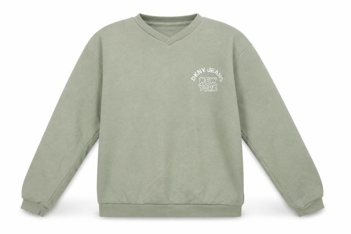 DKNY Jeans Girls Green 14 Years Pullover Sweatshirt New York Logo