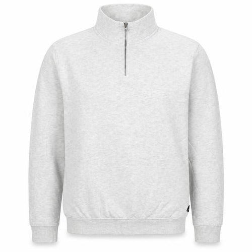 Burton Menswear Men Grey L Quarter Zip High Neck Sweatshirt