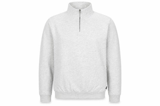 Burton Menswear Men Grey L Quarter Zip High Neck Sweatshirt