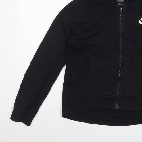 Nike Boys Black XL 13-14 Years Full Zip Hooded Hoodie Logo