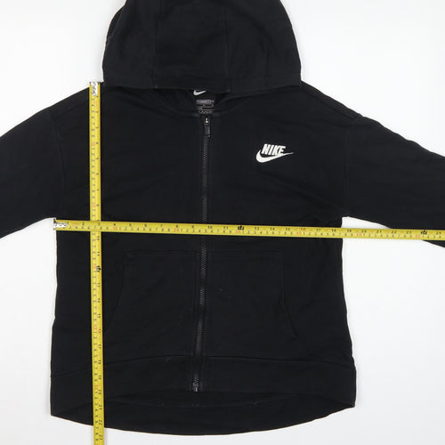 Nike Boys Black XL 13-14 Years Full Zip Hooded Hoodie Logo