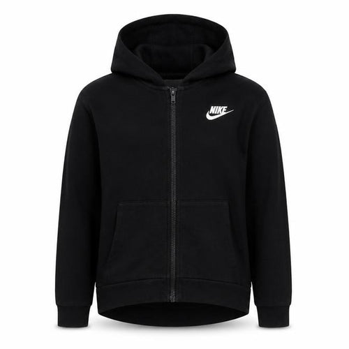 Nike Boys Black XL 13-14 Years Full Zip Hooded Hoodie Logo