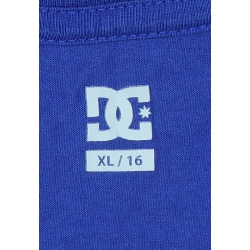 Additional view of DC boys’ blue yellow logo graphic long sleeve pyjama top age 16