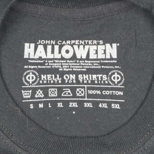 Hell On Shirts Men's Black 2XL Halloween Graphic Print Pullover Sweatshirt