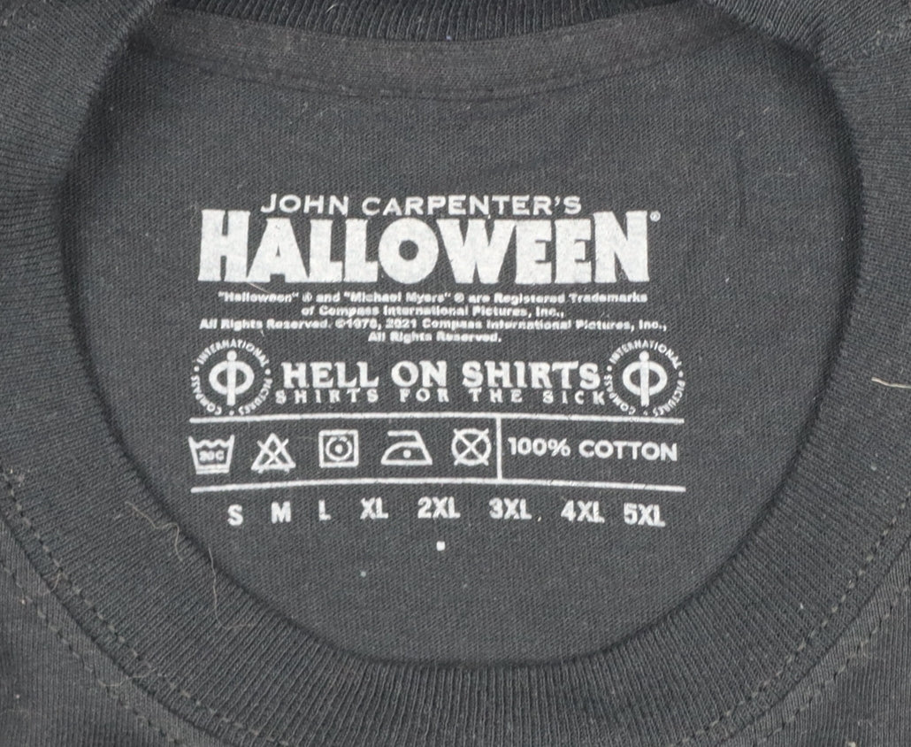 Hell On Shirts Men's Black 2XL Halloween Graphic Print Pullover Sweatshirt