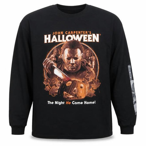 Hell On Shirts Men's Black 2XL Halloween Graphic Print Pullover Sweatshirt