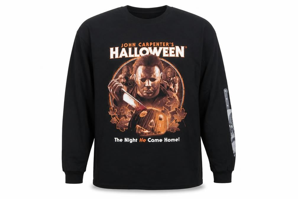 Hell On Shirts Men's Black 2XL Halloween Graphic Print Pullover Sweatshirt