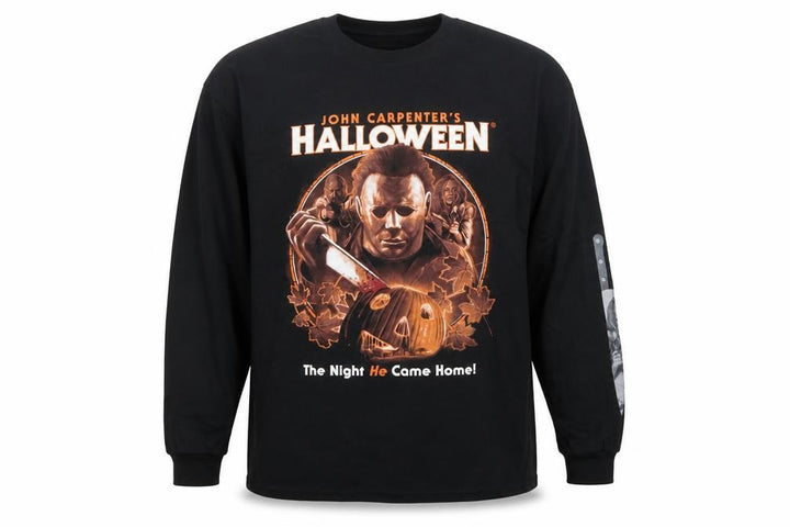 Hell On Shirts Men's Black 2XL Halloween Graphic Print Pullover Sweatshirt