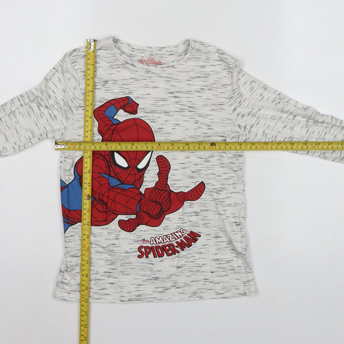 C&A Boys Grey Spider-Man Long Sleeve Pyjama Top Age 10 Years
