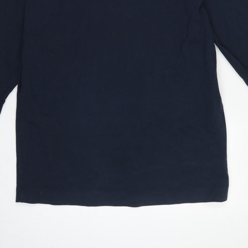 Oliver Bonas Women Blue UK 12 Jumper Dress Long Sleeve Cotton