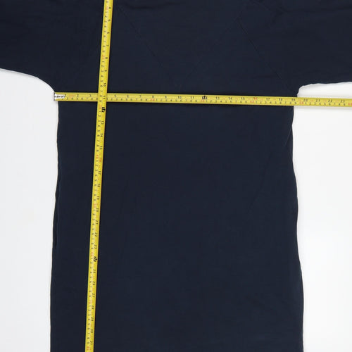 Oliver Bonas Women Blue UK 12 Jumper Dress Long Sleeve Cotton