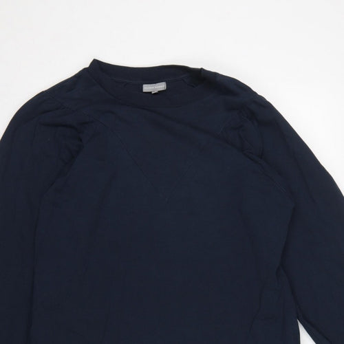 Oliver Bonas Women Blue UK 12 Jumper Dress Long Sleeve Cotton