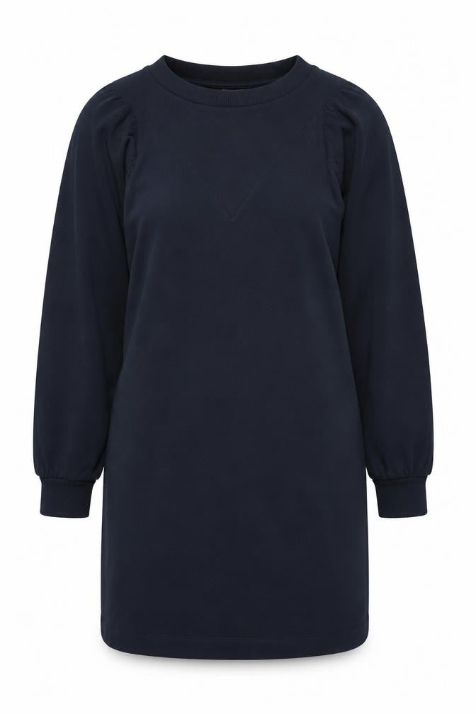 Oliver Bonas Women Blue UK 12 Jumper Dress Long Sleeve Cotton